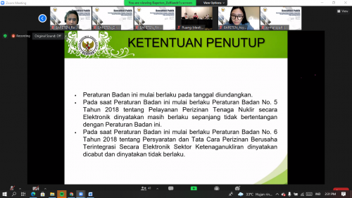 Badan Pengawas Tenaga Nuklir - Konsultasi Publik Rancangan 