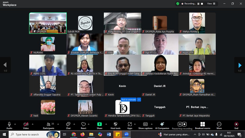 Nuclear Energy Regulatory Agency – BAPETEN Holds Public Consultation on the Draft Presidential Regulation of the Republic of Indonesia Concerning the National Policy and Strategy for the Management of Radioactive Waste and Spent Nuclear Fuel