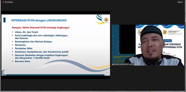 Nuclear Energy Regulatory Agency – KLHS Working Group Meeting on the Nuclear Power Plant Development Policy Program