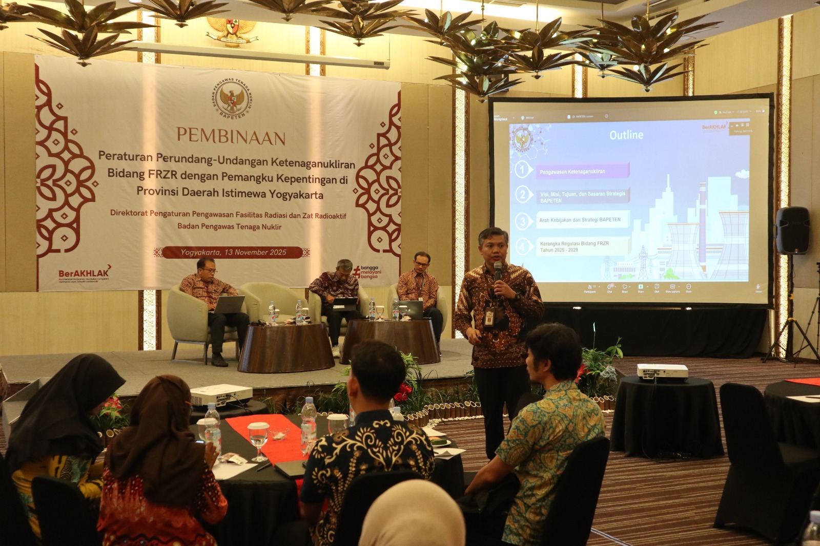 BAPETEN Holds Regulatory Guidance Activity on Radiation Facilities and Radioactive Materials with Stakeholders in the Special Region of Yogyakarta
