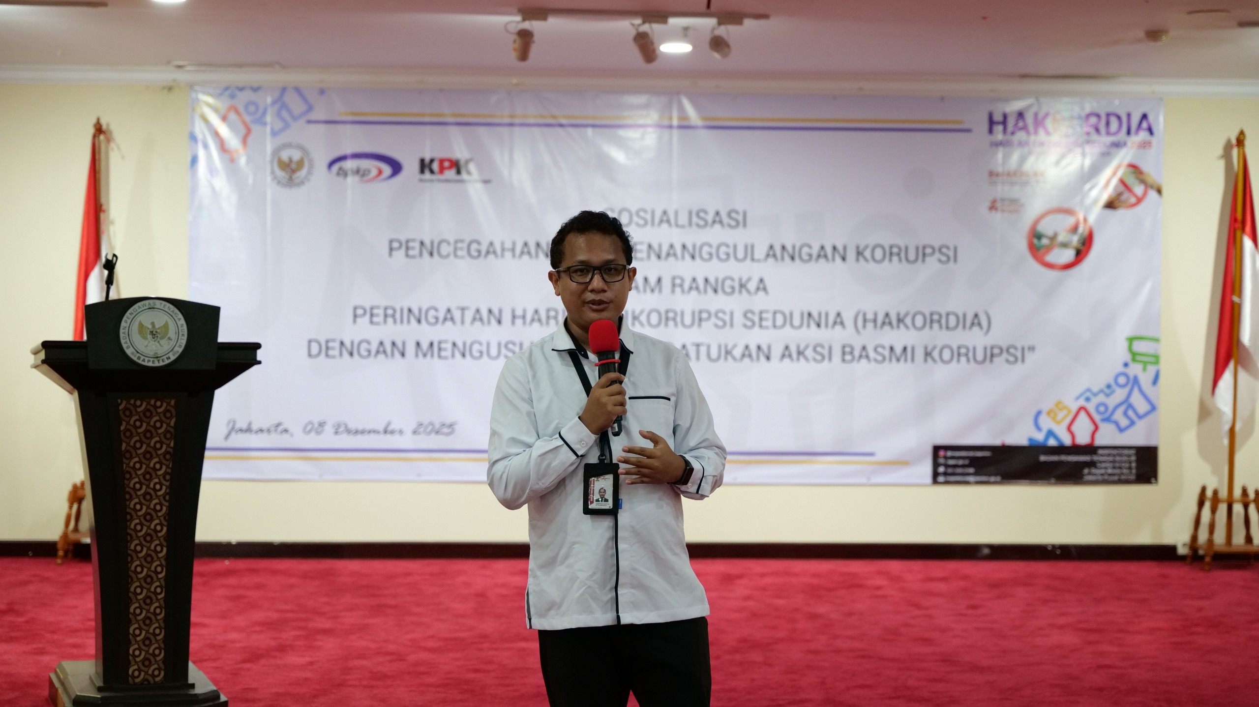 BAPETEN Gelar Sosialisasi Pencegahan Korupsi Peringati Hakordia 2025