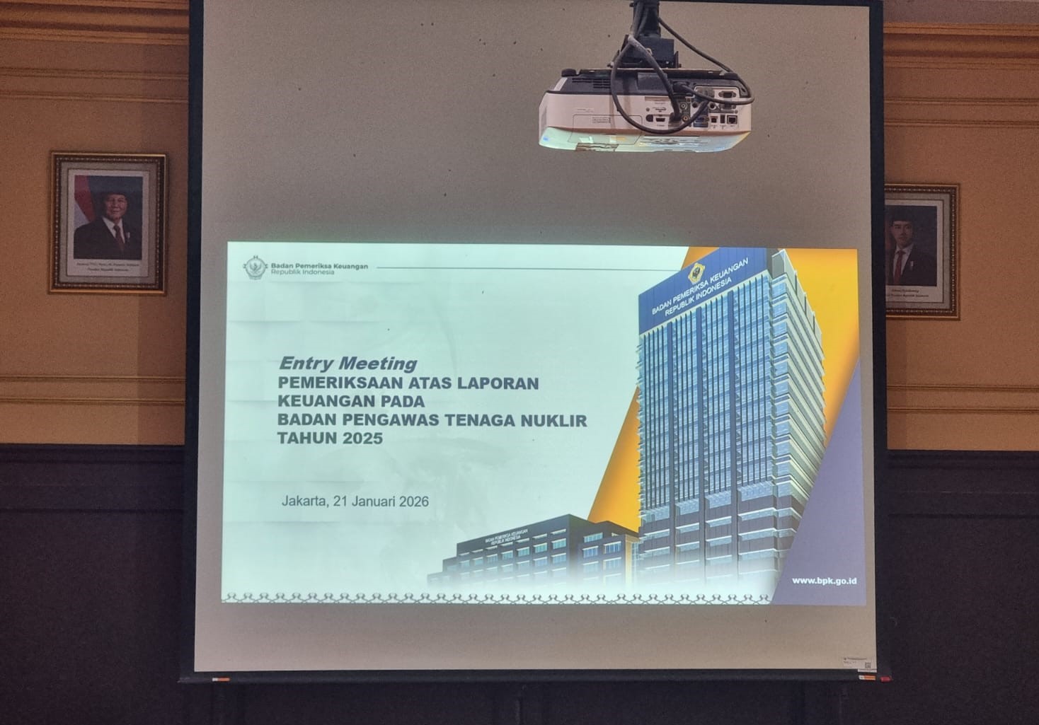 Entry Meeting of the BPK Audit on BAPETEN Financial Statements for Fiscal Year 2025