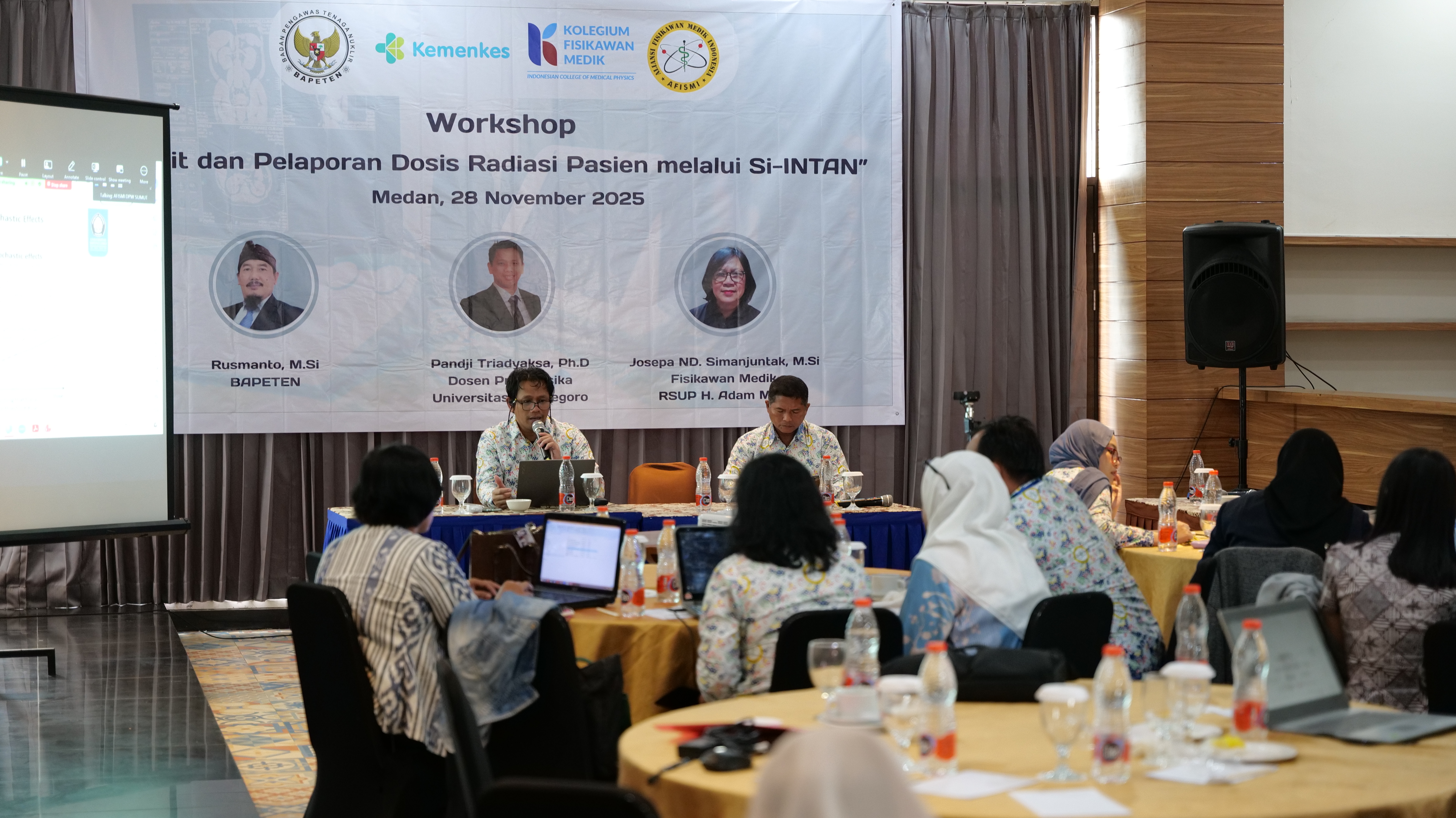 BAPETEN Collaborates with AFISMI to Hold Si-INTAN Workshops in Three Cities to Enhance Patient Radiation Safety